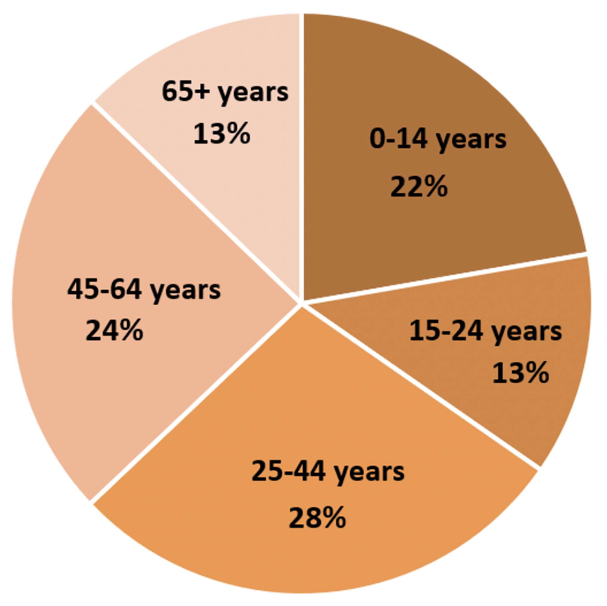Figure 2.3: Westmeath Age Profile (CSO, 2016)