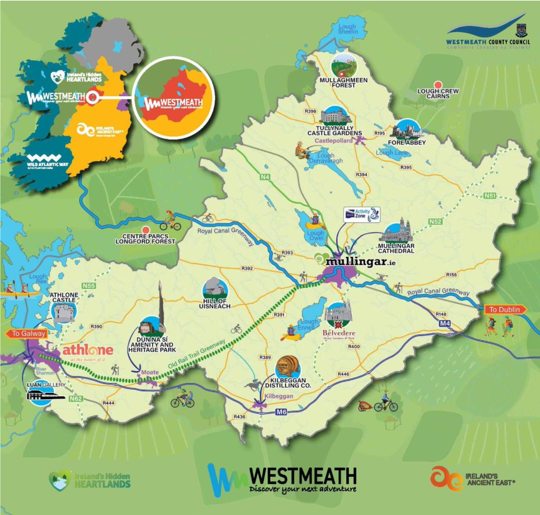 Source: Visit Westmeath Map Guide, www.visitwestmeath.ie, 2018